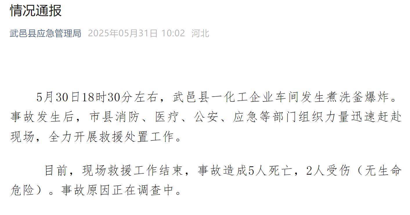 伤现场有坍塌情况从业者称煮洗釜工作原理类似高压锅PP电子APP河北武邑化工厂煮洗